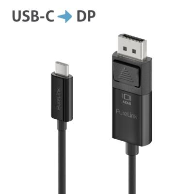 Câble USB-C / DisplayPort Premium 4K - 1.00m, noir