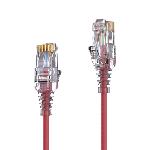 Câble RJ45  CAT 6. SLIM - UTP - LSOH - rouge - 3,00m