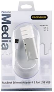 Liquidation Prix Net  USB HUB + NETWORK PORT USB AM -RJ45 F+3xUSB A