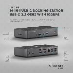 Station d'accueil USB-C - 2 HDMI +2 DP - 2 USB-C - 5 USB-A - 100W PD 