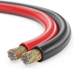Câble HP 2x1.5mm²  Rouge et Noir CCA 10.00 m