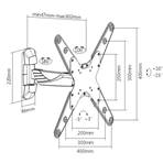 Support Simple bras - 400 x 400 - 23-55"- 45 kg max