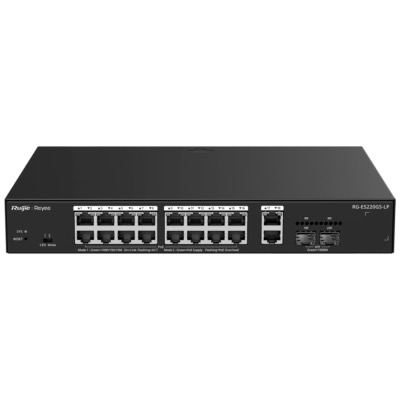 Switch Reyee 20 ports -16 PoE 802.3af/at 130W + 2 SFP