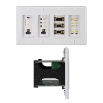 Transmetteur encastrable HDMI / VGA - sortie HDMI / USB 3G+ POE 
