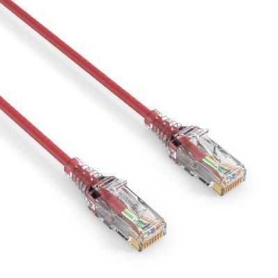 Câble RJ45  CAT 6. SLIM - UTP - LSOH - rouge - 0,50m