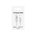 Cable USB A - USB C 1,00 M blanc