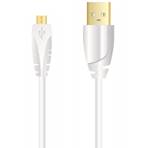 Micro USB Sync/Charge  Cable  0.75 M- Blanc