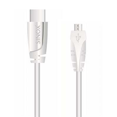 Câble micro USB 2.0 / USB-C, blanc, 1.00 M