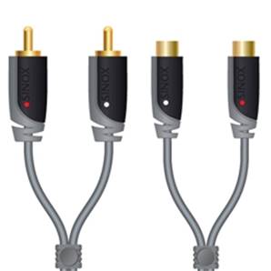 Liquidation Prix Net Câble Audio 2 RCA M - 2 RCA F - 5.00 m