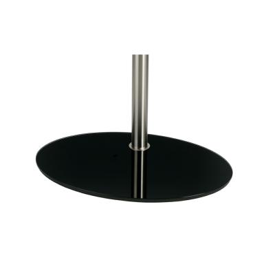 Base sol ovale en verre noir pour Disco