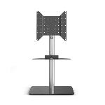 Support Tv pied de sol 96,8 cm + support barre de son - base noire