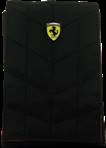 Liquidation  Etui rabat velcro noir Ferrari 125*80mm