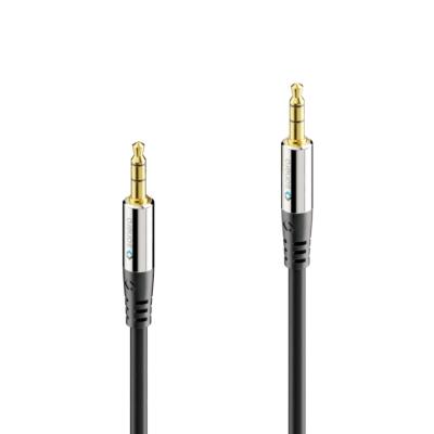 Câble audio stéréo jack 3,5 mm premium avec fiches droites - 3,00 m