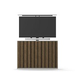 Meuble TV M AV Slimline 55" - Noyer /Blanc