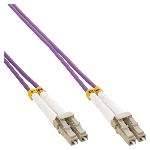 Câble fibre optique duplex,LC/LC, 50/125 µm, OM4, 0,5 m