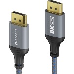 Câble DisplayPort vers DisplayPort 2.00m - 8K60 - gris/bleu