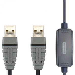 Liquidation Câble transfert de fichiers USB-A M - USB-A M 2.50m