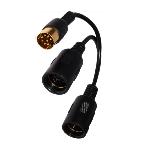 Splitter Powerlink DIN (M) vers 2 (F)