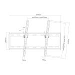 support fixe et inclinable 600X400