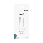 Cable Charge & Data Micro USB 1.00 m, Blanc
