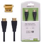 SOV7962 - Pack 10 pièces - 10% |HDMI - 2.0 4K60 Hz UHD - Noir - 1.50m