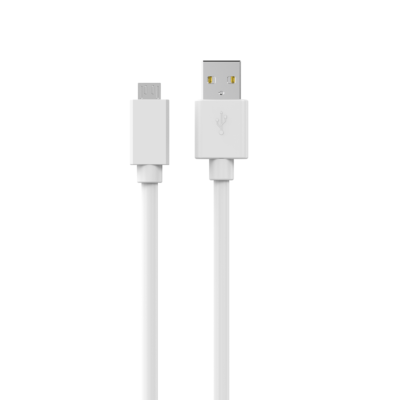 Cable USB A- MICRO USB 1,00 m  blanc 