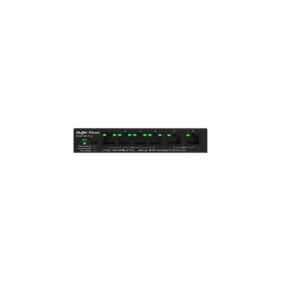 Switch Ethernet 6 ports RJ45/4 ports PoE