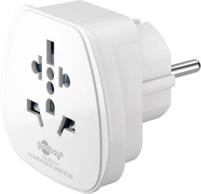 Adaptateur secteur de Voyage (UK-Suisse-Italie-USA) blanc