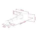 Support pour Video projecteur à courte portée blanc-charg max 15kg