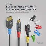 Câble RJ45 CAT 6a. SLIM - U/UTP - LSZH- noir - 0,30m