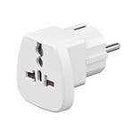 Adaptateur secteur de Voyage (UK-Suisse-Italie-USA) blanc