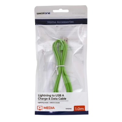 Câble USB - Lightning - 1.00 m vert Non MFI