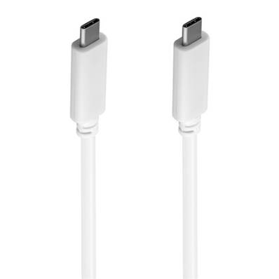 USB 3.1 Type C Cable (C-C), Blanc - 1m