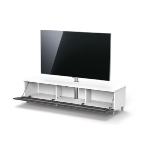 Meuble Just Basic - 160 cm avec un abattant, 3 compartiments - Blanc