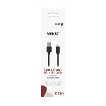 Cable Charge & Data Micro USB 2.00 m, Noir