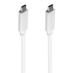 USB 3.1 Type C Cable (C-C), Blanc - 1m