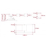 Support pour Video projecteur à courte portée blanc-charg max 15kg