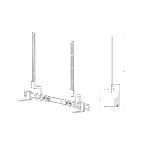 Support universel pour barre de son avec pince-/ 55-86"-max 10 kg