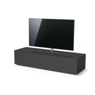 Meuble SPECTRAL 160cm abattant, passe câbles - NOIR
