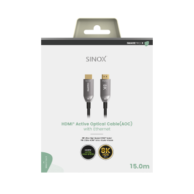 Câble HDMI / Fibre optique -8K UltraHD-2.1 48 Gbps 60Hz- 15.00 m