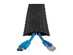Couvre-câbles de sol -10m-Noir-PVC 