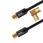 Câble Antenne Premium M-F 100dB + Adaptateur 90° 3.0 m
