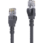 Câble RJ45 Cat.6a SFTP 30m noir / 10 Gb / HDBaseT / POE