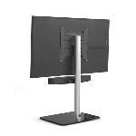 Support Tv pied de sol 96,8 cm + support barre de son - base noire