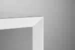 Meuble AV Laque blanche Tissu Acoustique  L :1248 mm Prof : 265 mm