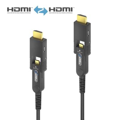 Câble fibre optique 4K HDMI/Micro détachable HDMI AOC  - 7.50 m