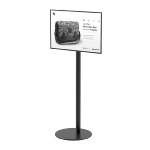 Pied de sol base ronde TV 17/32" noir - col 50/120 - Vesa 200x200