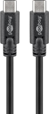 Câble USB-C / USB-C -  3.2 - Gen 1 - 5 Gbps - 3.00m - noir